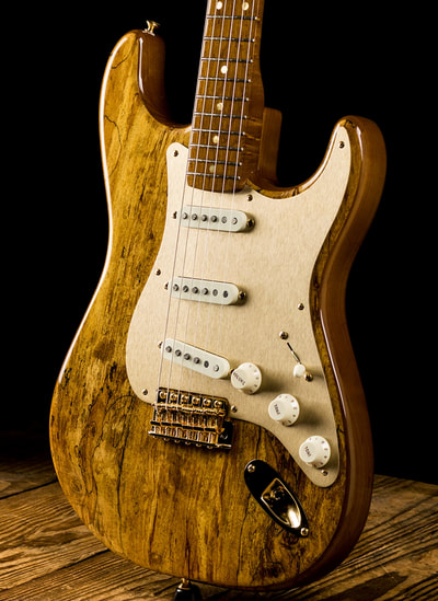Spalted Maple Artisan Stratocaster body side