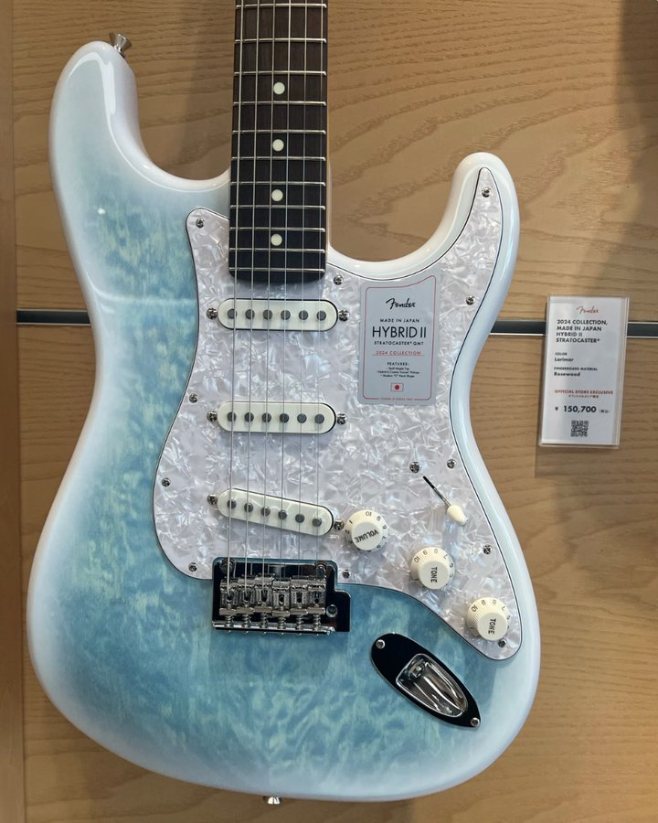 2024 Collection Made in Japan Hybrid II Stratocaster, Larimar