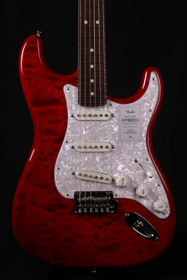 2024 Collection Made in Japan Hybrid II Stratocaster, Red Beryl